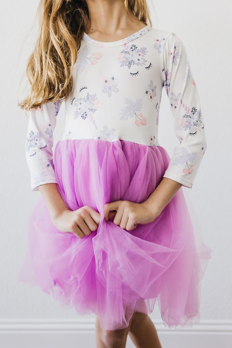 Model Wearing Mila & Rose Lilac Unicorn Dream Tutu Dress