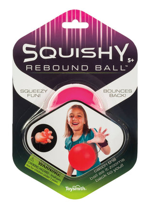 ToySmith Squishy Rebound Ball with Wrist Strap - Assorted Colors