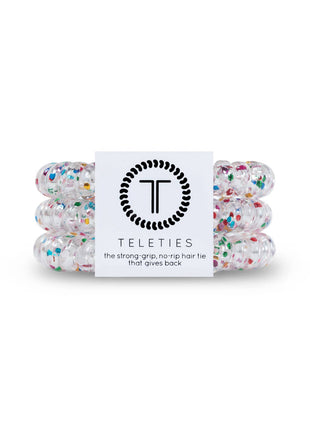 Teleties Spiral Hair Coils | Small | Party People Hair Ties