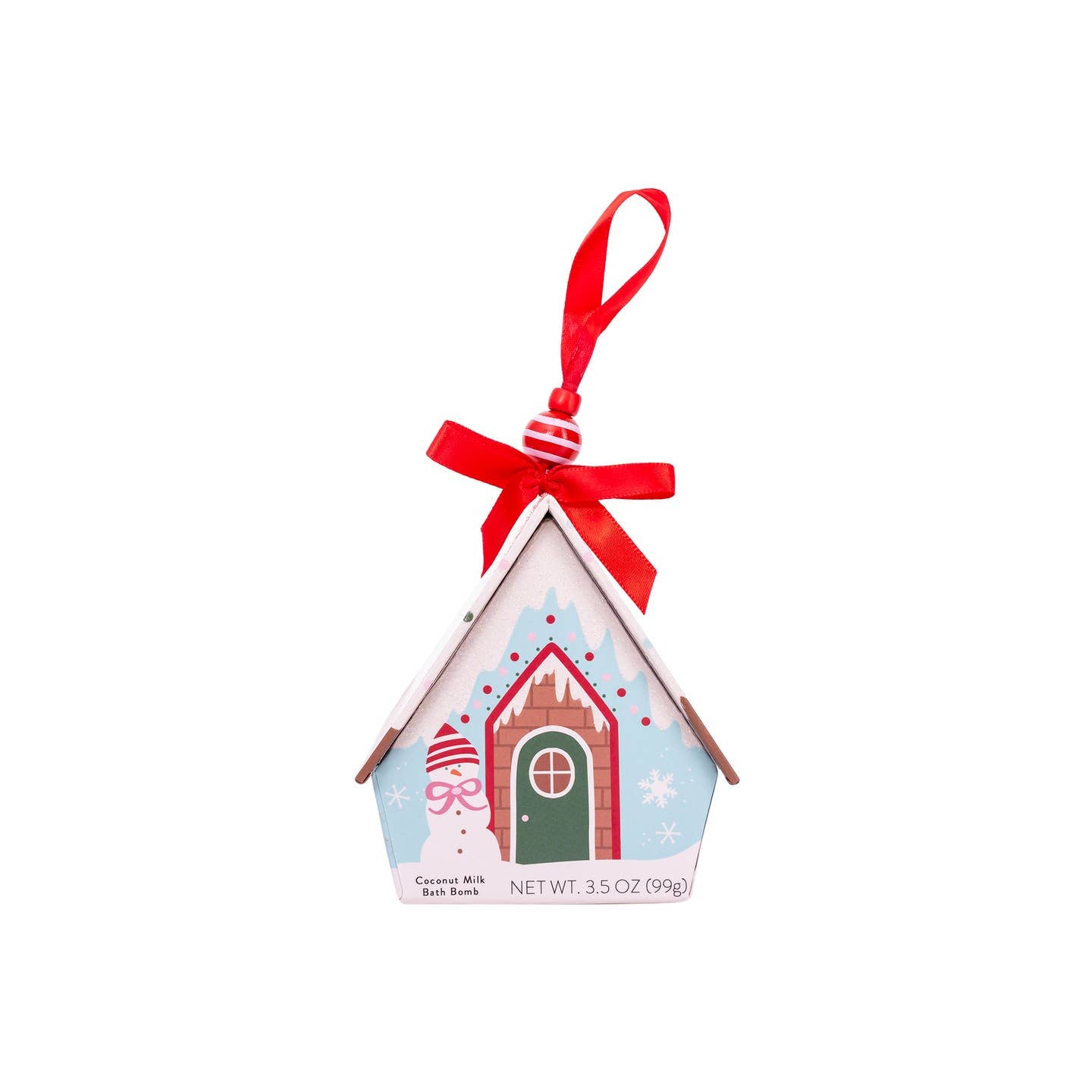 Cait + Co Cait + Co Bath Bomb Christmas Ornament House - Blue