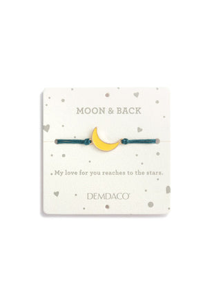 Demdaco Moon and Back Blue Bear - 8in Bracelet 