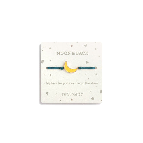 Demdaco Moon and Back Blue Bear - 8in Bracelet 