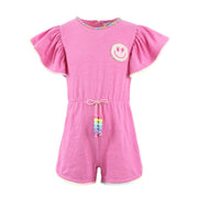 Lola And The Boys Pink Gems Emoji Romper