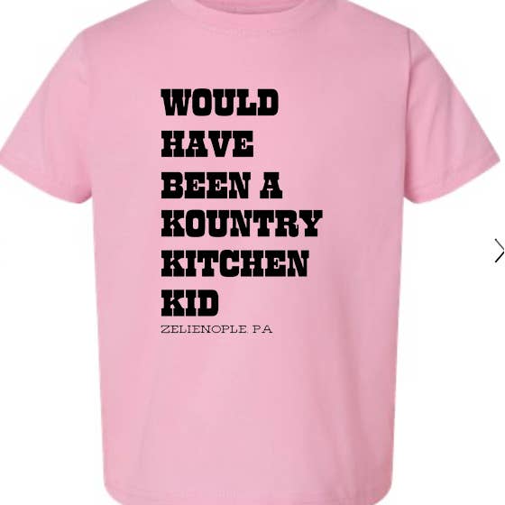 Paper Cow LLC Kountry Kitchen Graphic Cotton Kid Tee