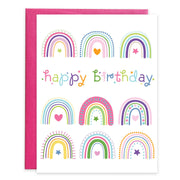 Gina B Designs Birthday Greeting Card - Rainbows