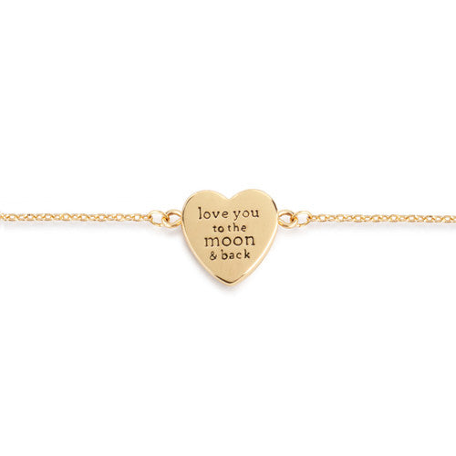 Demdaco Art Heart Bracelet - Moon and Back