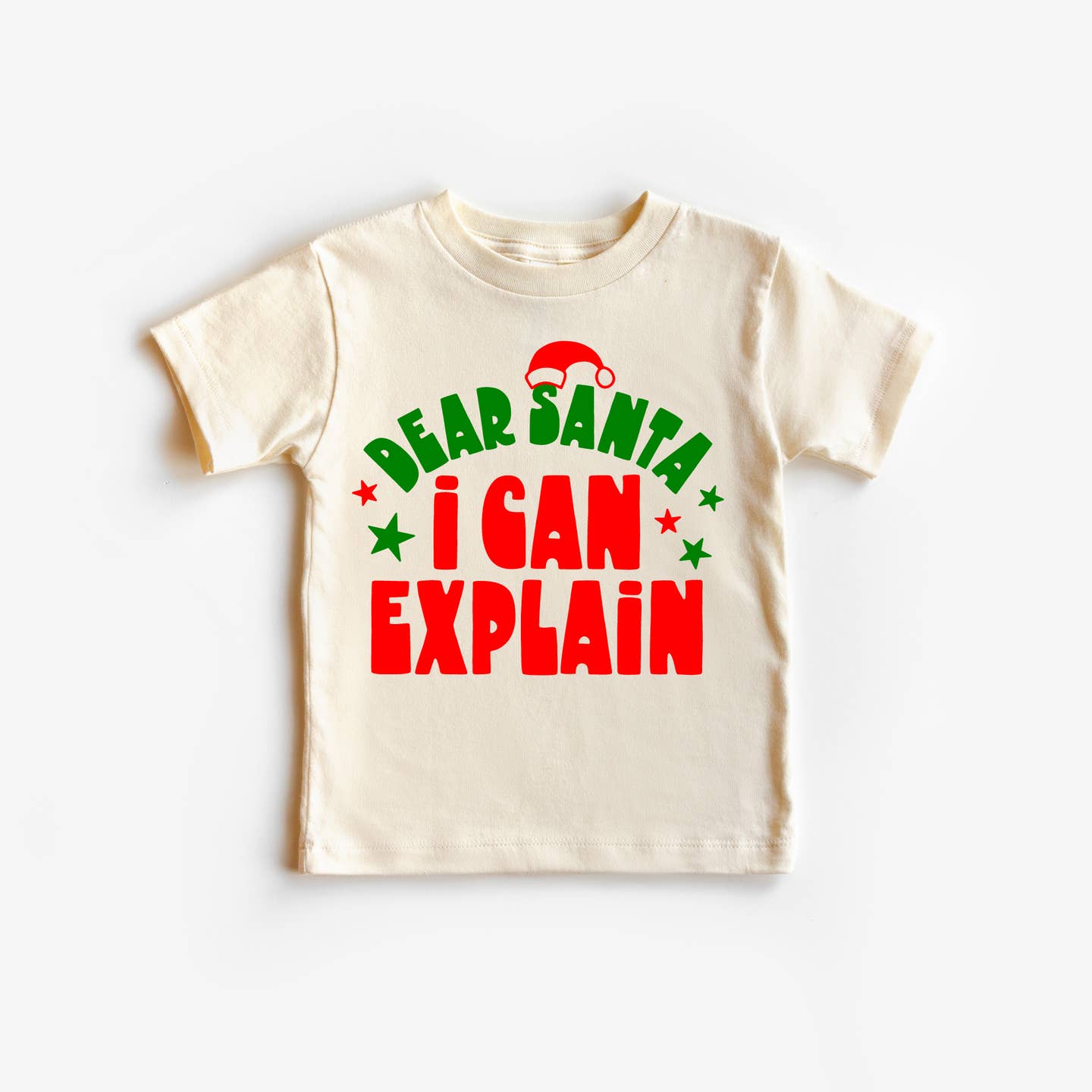 Benny & Ray Apparel Dear Santa I Can Explain Kids Christmas Shirt 