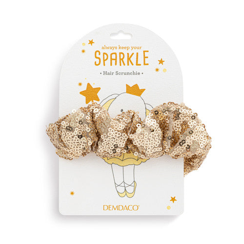 Demdaco Gold Sequined Hair Scrunchie