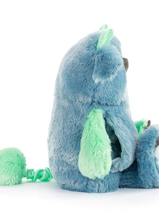 Demdaco Calming Cuddlers Blue Monster Stuffed Animal 14"

