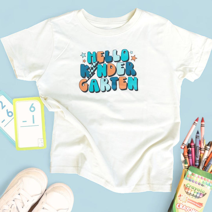 Sweet Wink Hello Kindergarten Short Sleeve T-Shirt - Natural