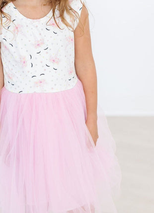 Model Wearing Mila And Rose One Of A Kind Tank Tutu Dress