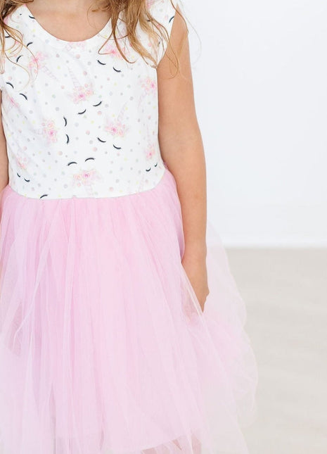 Model Wearing Mila And Rose One Of A Kind Tank Tutu Dress