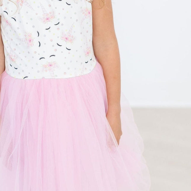 Model Wearing Mila And Rose One Of A Kind Tank Tutu Dress