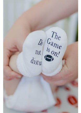 Dorothy's Reason Do Not Disturb the Game Is On Football Baby Socks | Sports