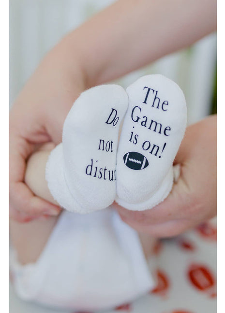 Dorothy's Reason Do Not Disturb the Game Is On Football Baby Socks | Sports