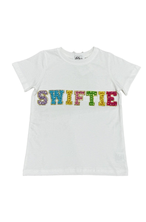 Lola & The Boys Rainbow Crystal SWIFTIE T-shirt