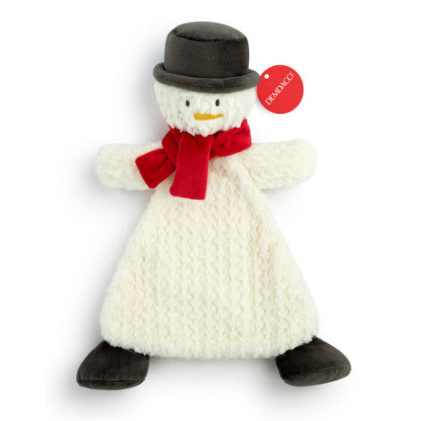 Demdaco Snowman Rattle Blankie