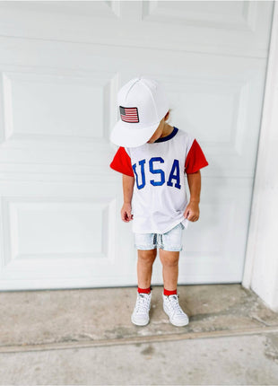 Model Wearing AK CLOTHING Company, LLC Usa-Graphic Tee