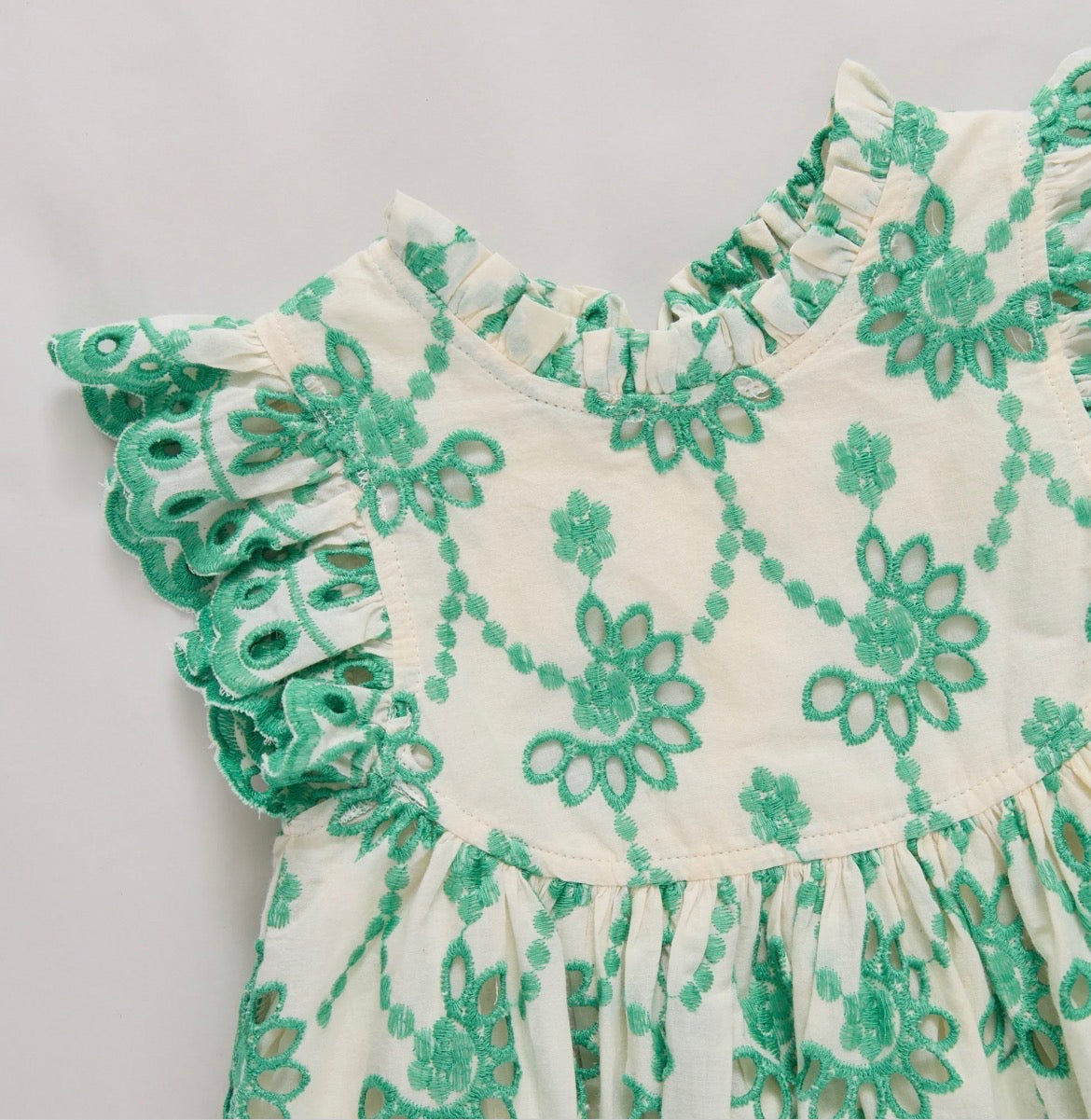 Pink Chicken Girls Cynthia Dress - Kelly Green