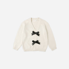 Rylee + Cru Bow Cardigan || Natural