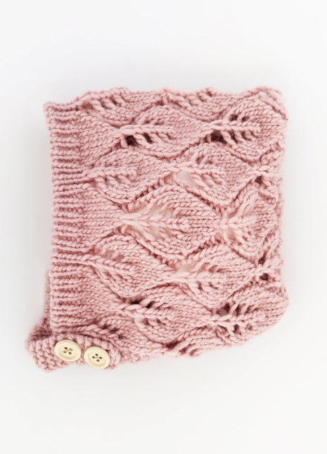 Huggalugs Leaf Lace Bonnet Rosy