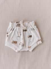 PETITE EvelinaApparel Baby boy shorts / ribbed cars & trucks