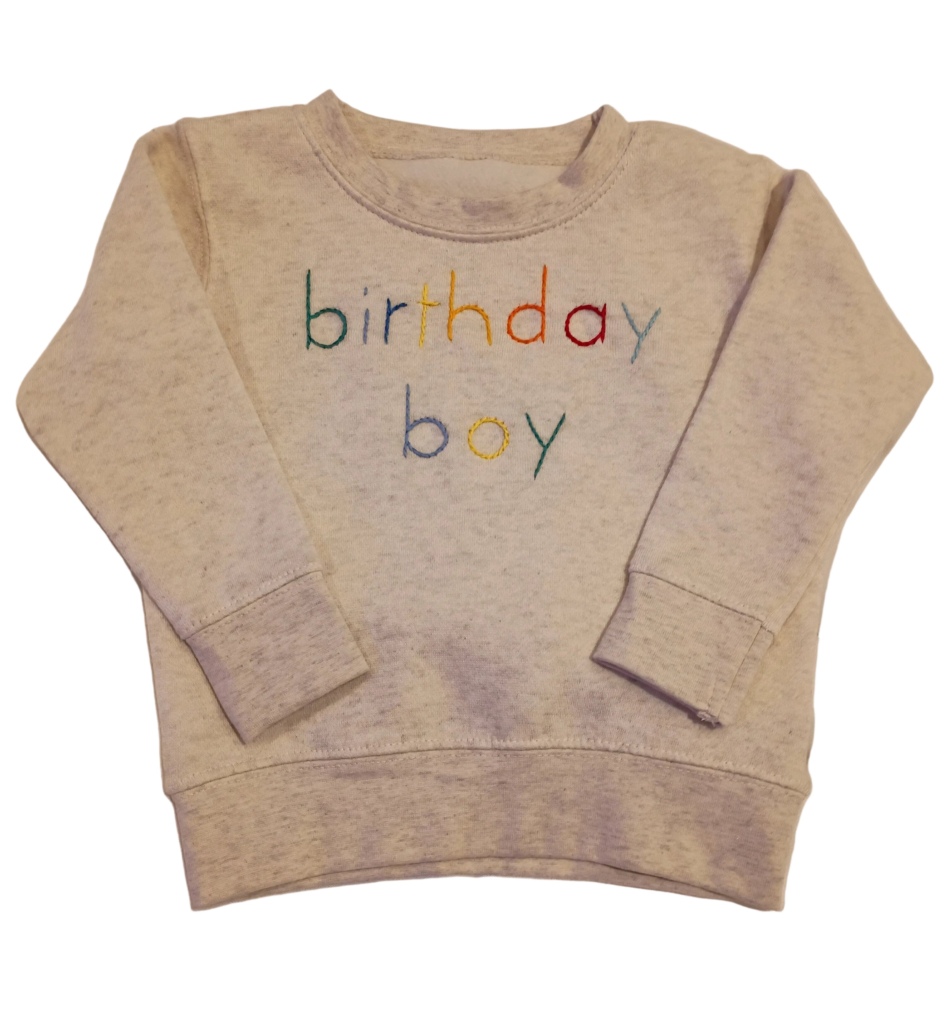 Sweet Olive Street Birthday Boy Embroidered Sweatshirt 