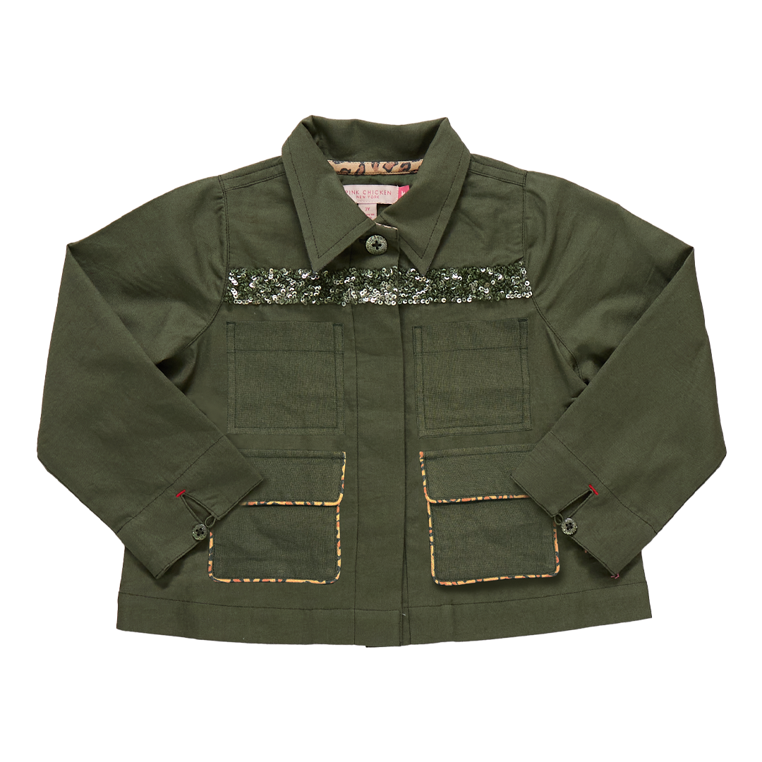 Pink Chicken Girls Wylie Jacket Four Leaf Clover
