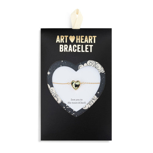 Demdaco Art Heart Bracelet - Moon and Back