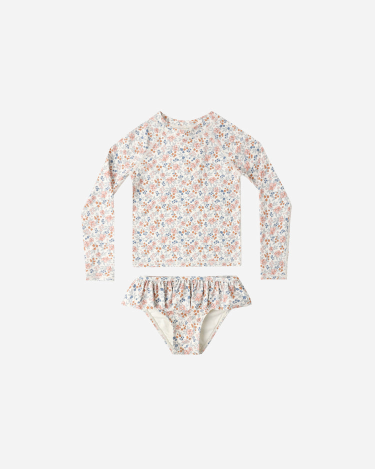 Rylee & Cru Rashguard Girls Set || Flower Fields