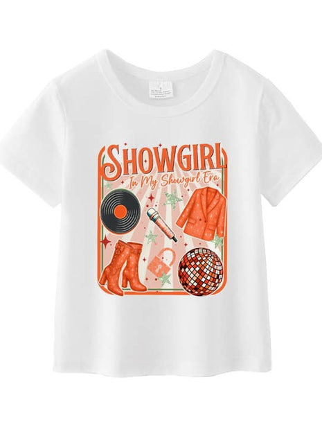 Sparkling Extras In My Showgirl Era Mommy & Me White Cotton T-Shirt
