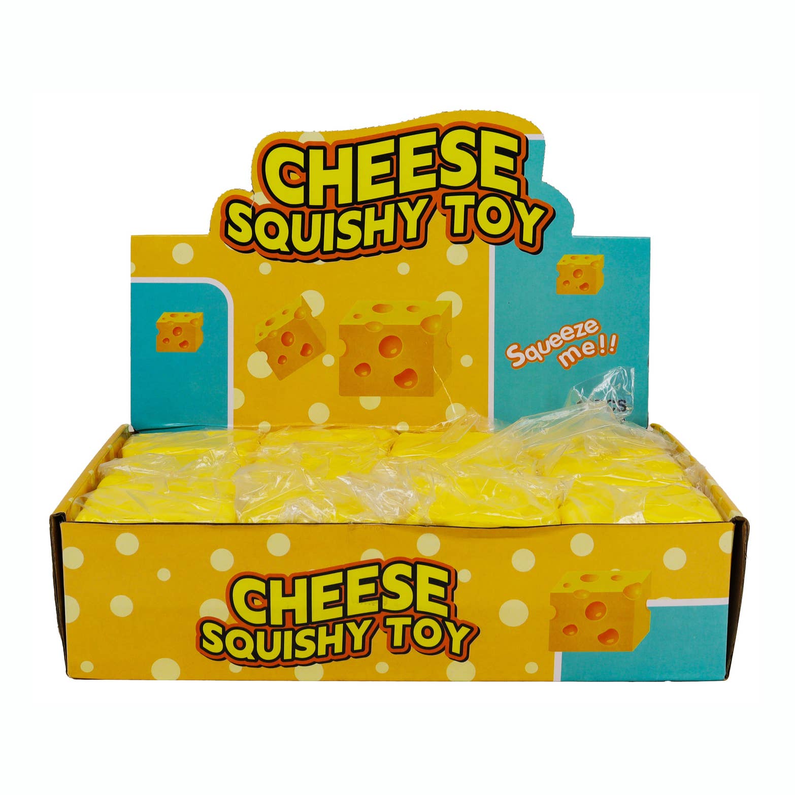 Showcase Cheese Cube Slow-Rise Squishies® 2.36" Fidget Toy (1pc)