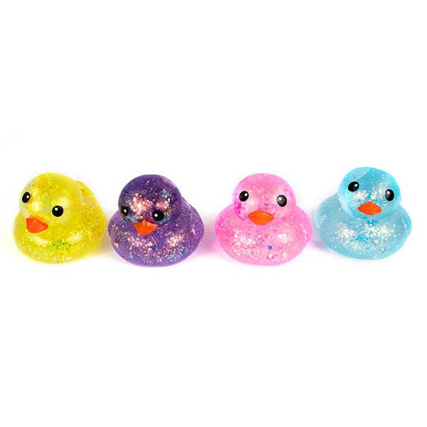 Showcase Sugah-Mals Glitter Ducks Sugar Stress Ball Squishies® Fidget Toy (1pc) Color Ships Assorted