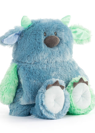 Demdaco Calming Cuddlers Blue Monster Stuffed Animal 14"
