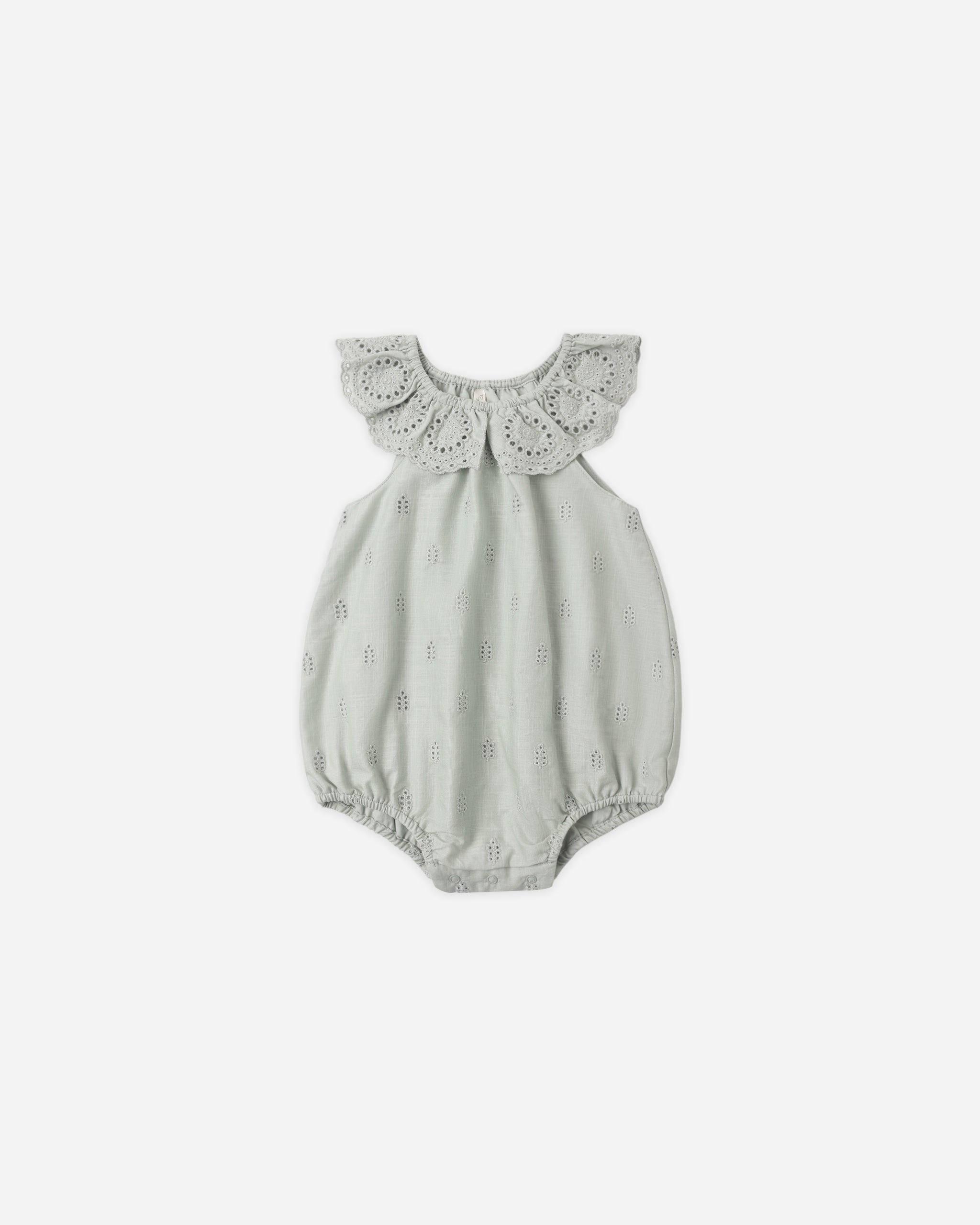 Rylee & Cru Myla Romper || Seafoam