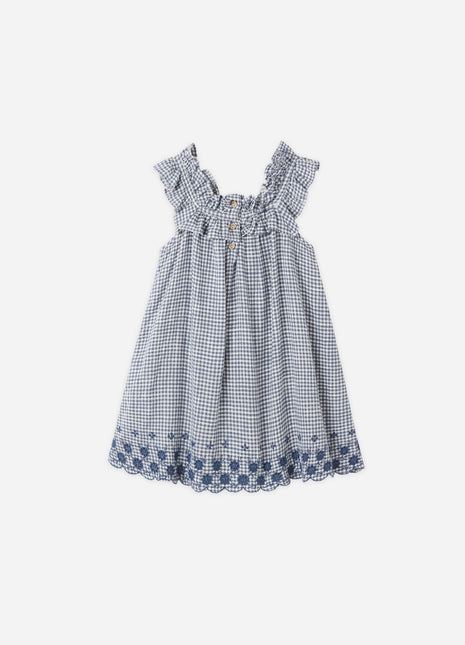 Rylee & Cru Lennon Dress || Marine Gingham Back