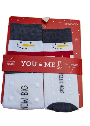 Demdaco Snowman You & Me Socks