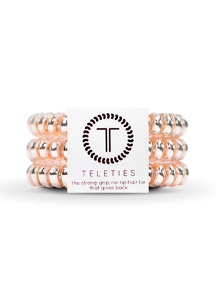 Teleties Spiral Hair Coils | Small | Millennial Pink Hair Ties
