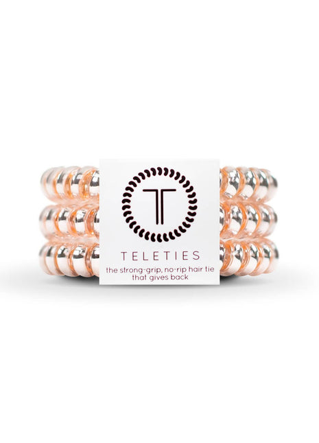 Teleties Spiral Hair Coils | Small | Millennial Pink Hair Ties