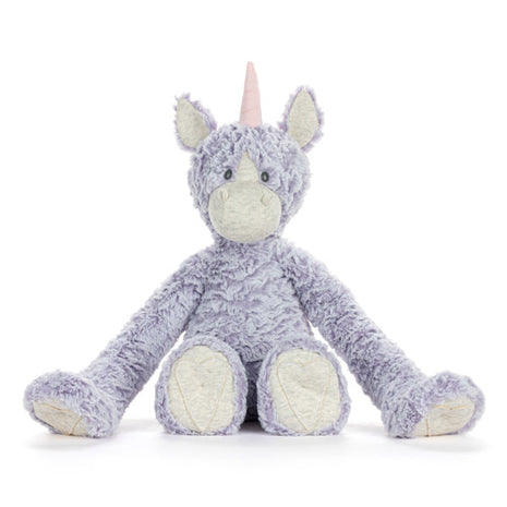 Demdaco Heartful Hugs Unicorn Anxiety Stuffed Animal 14" Front