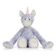 Demdaco Heartful Hugs Unicorn Anxiety Stuffed Animal 14" Front