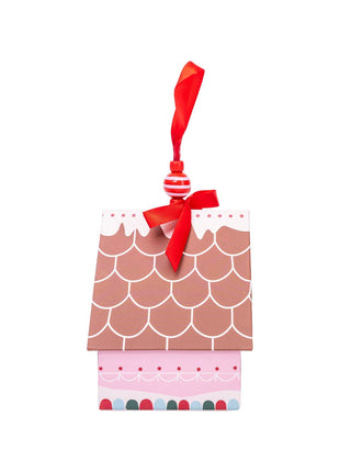 Cait + Co Bath Bomb Christmas Ornament House - Pink