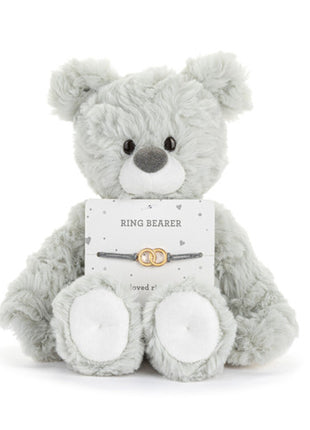 Demdaco Ring Bearer Gray Bear - 6in