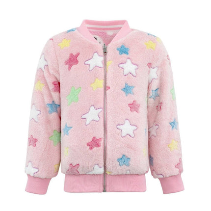 Lola And The Boys Pinky Fuzzy Reversible Bomber