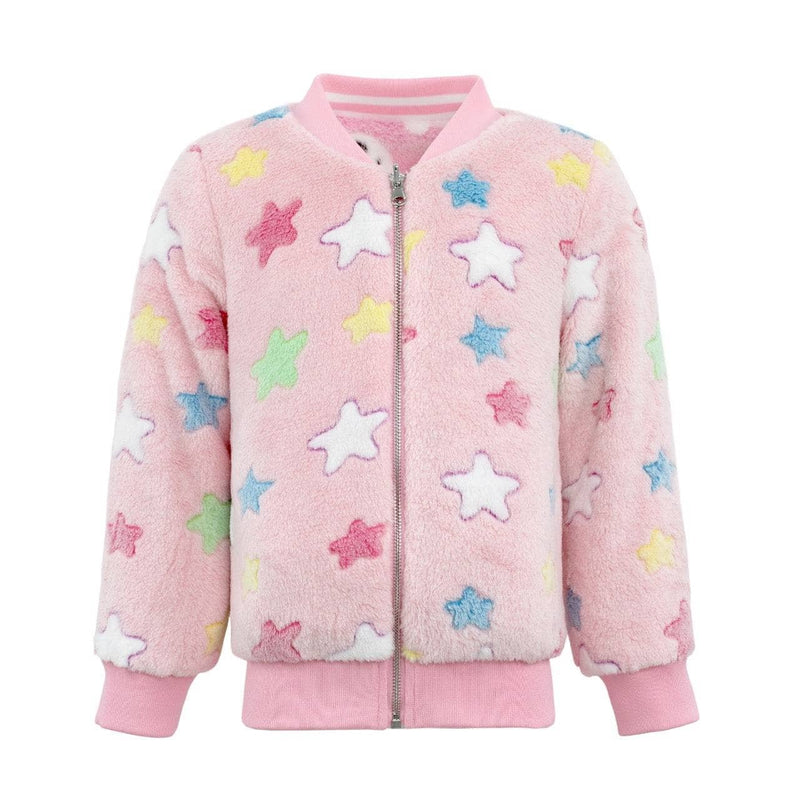 Lola And The Boys Pinky Fuzzy Reversible Bomber