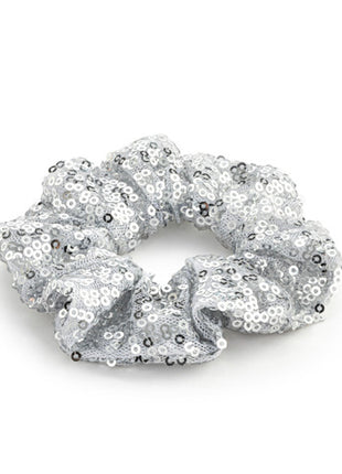 Demdaco Silver Sequined Hair Scrunchie
