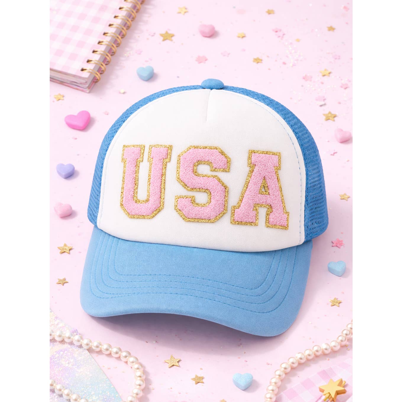 USA Patch Trucker Hat