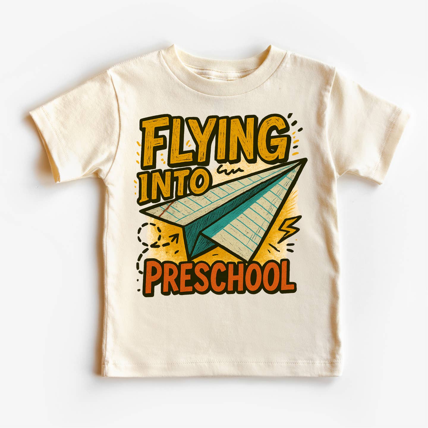 Madi Moosh Flying Into Preschool Back To School Shirt | First Day of School Tee
