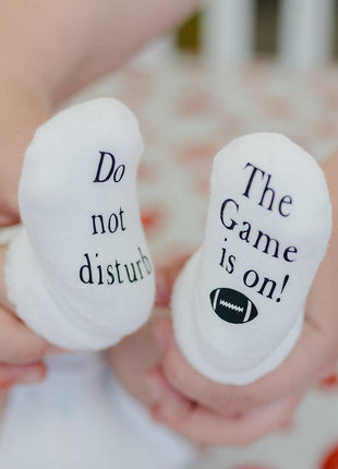 Dorothy's Reason Do Not Disturb the Game Is On Football Baby Socks | Sports