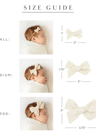 Lou Lou & Company Linen Bow Size Chart